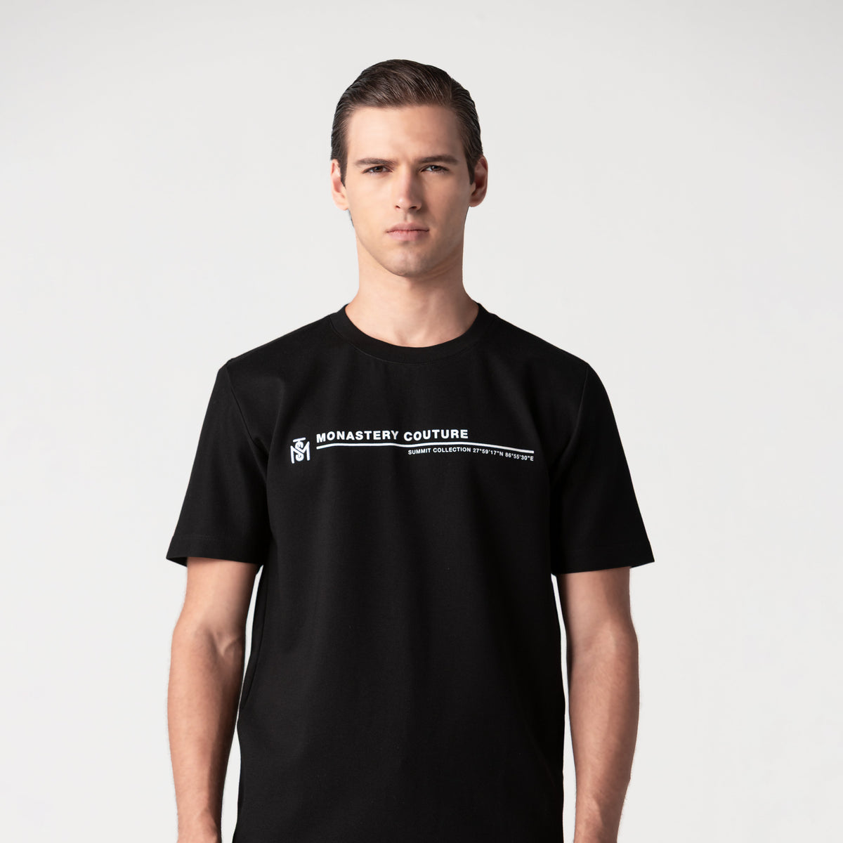 T-shirt men, color/material negro, marca Monastery – vista 3