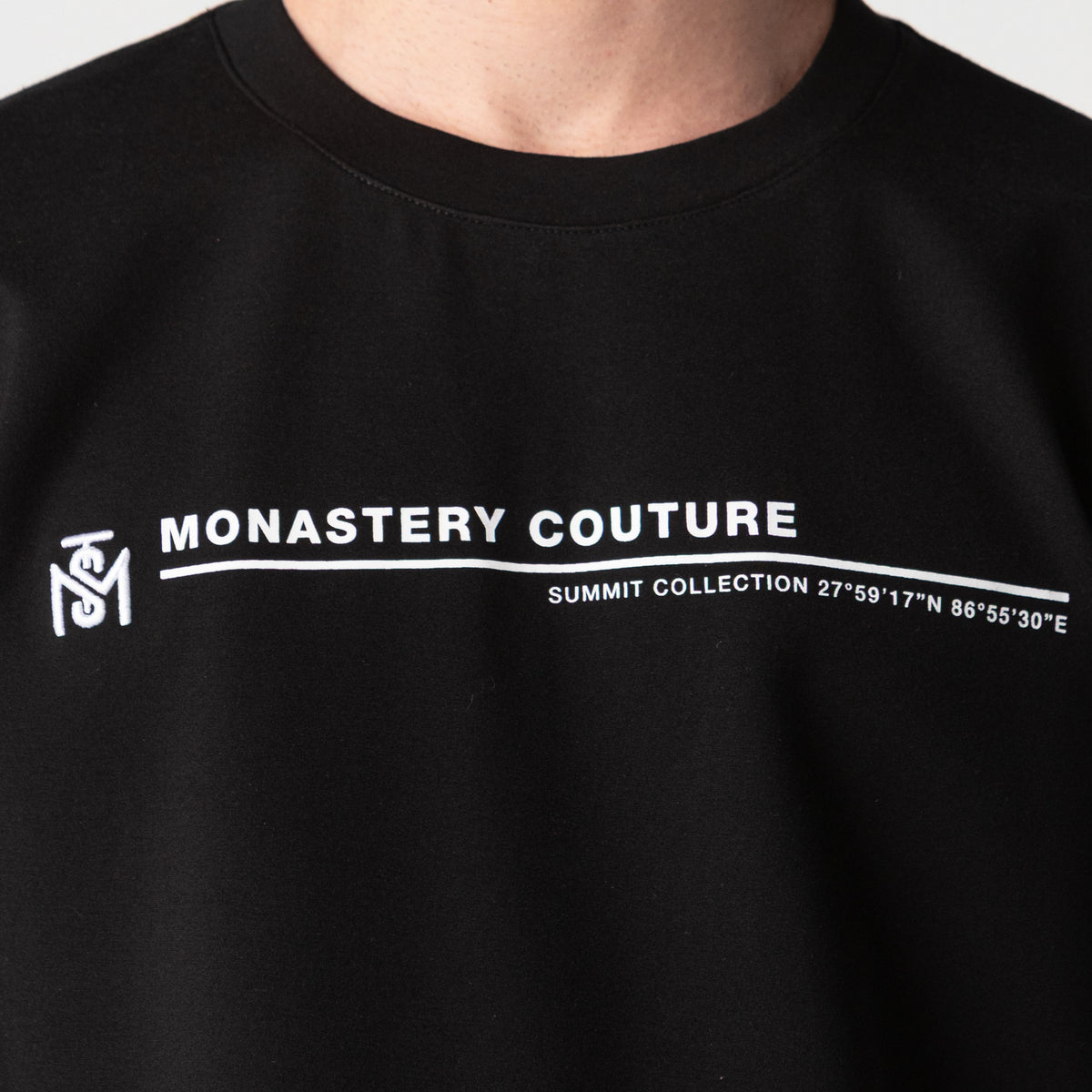T-shirt men, color/material negro, marca Monastery – vista 4
