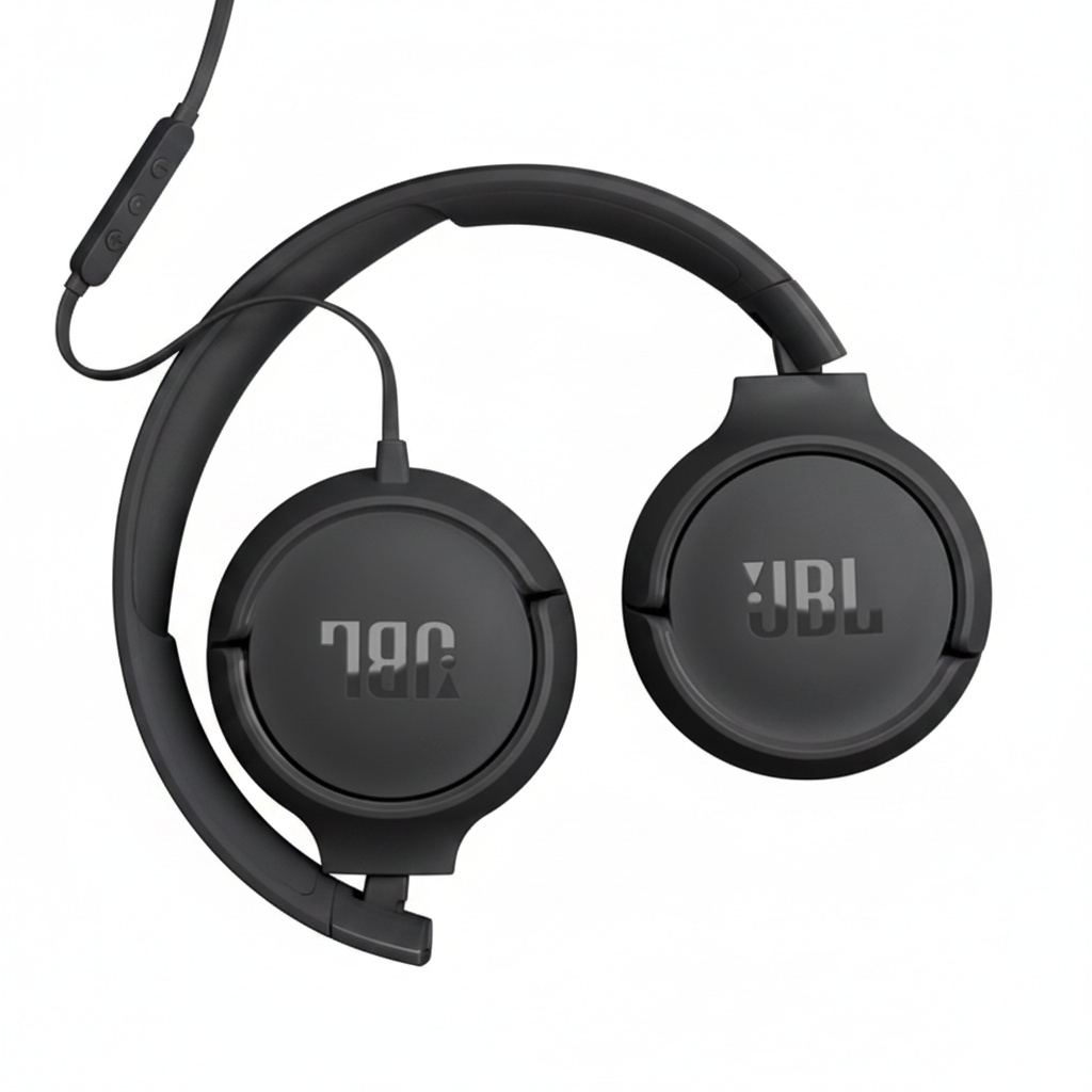 HEADPHONE JBL TUNE 520C WIRED OVER-EAR USB-C BLACK (JBLT520CBLKAM)