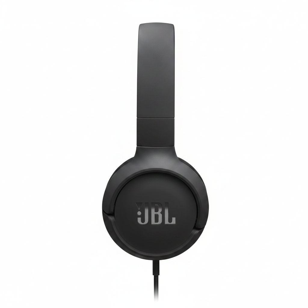 HEADPHONE JBL TUNE 520C WIRED OVER-EAR USB-C BLACK (JBLT520CBLKAM)