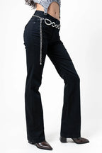 JEANS FLARE MIDE RISE G-M 8320.