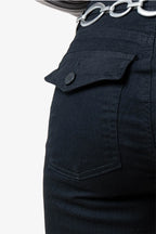JEANS FLARE MIDE RISE G-M 8320.