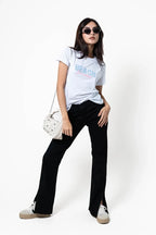 JEANS FLARE SLIT G-M 8321.