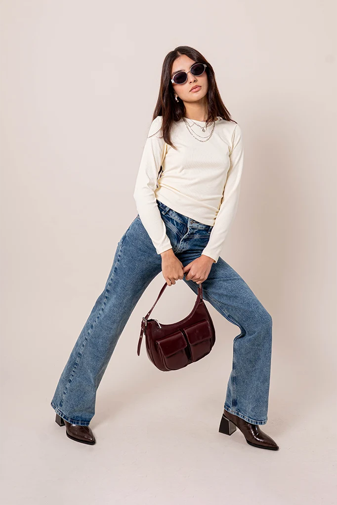 JEANS MIDI RISE CONFORT G-M 8302.