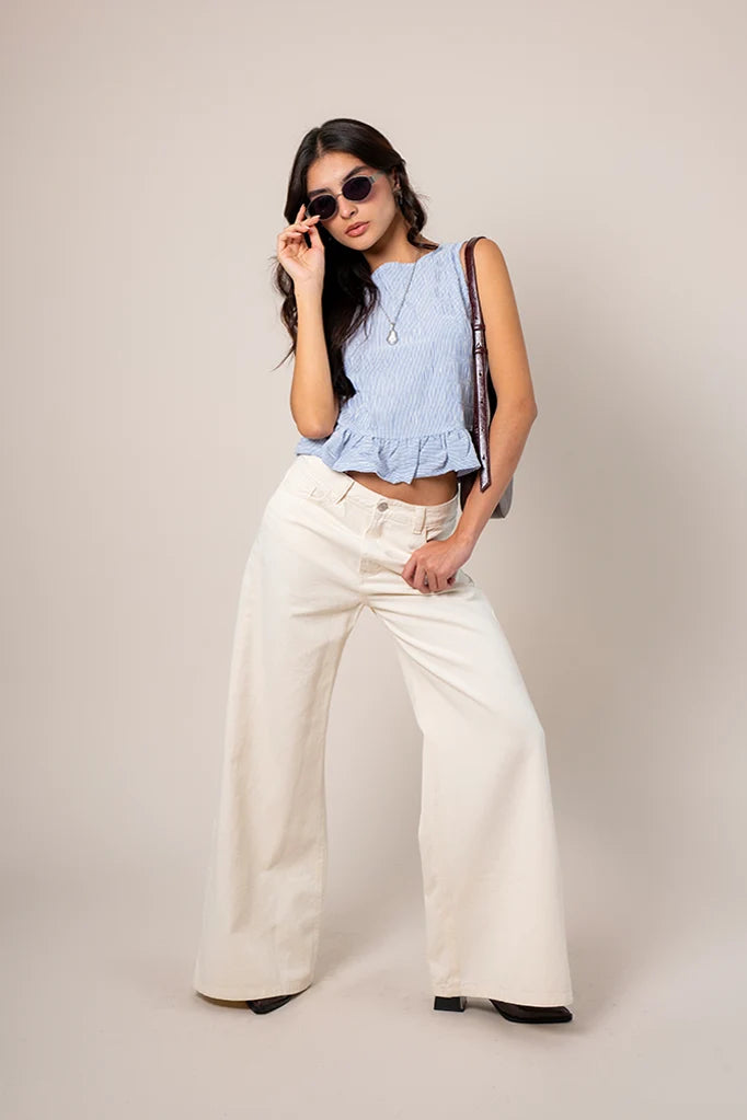 JEANS WIDE LEG T-M 7434 ONE - Kliquea