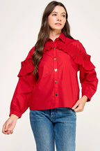 Blusa Pastel Desing Mangas Largas Lisa Para Damas by Pastel Desing
