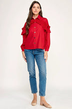 Blusa Pastel Desing Mangas Largas Lisa Para Damas by Pastel Desing