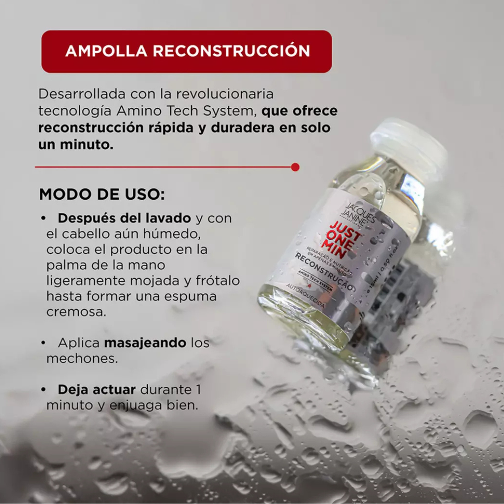 JACQUES JANINE JUST ONE MIN AMPOLLA RECONSTRUCCION 15ML