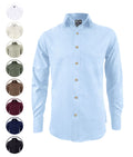 Camisa lino azul claro sin bolsillo manga larga hombre XS a 10XL