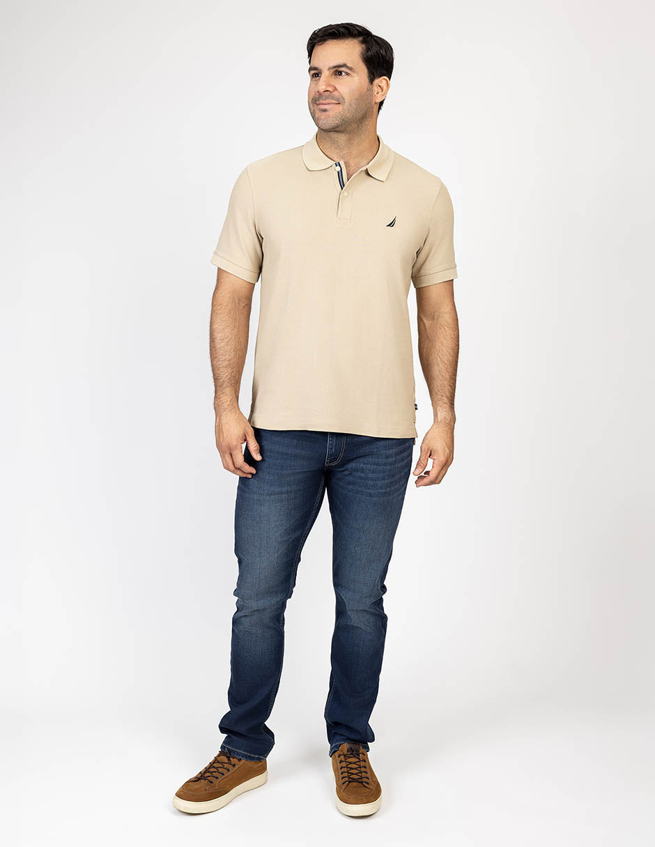 Poloshirt Nautica Mangas Cortas Liso para Caballeros