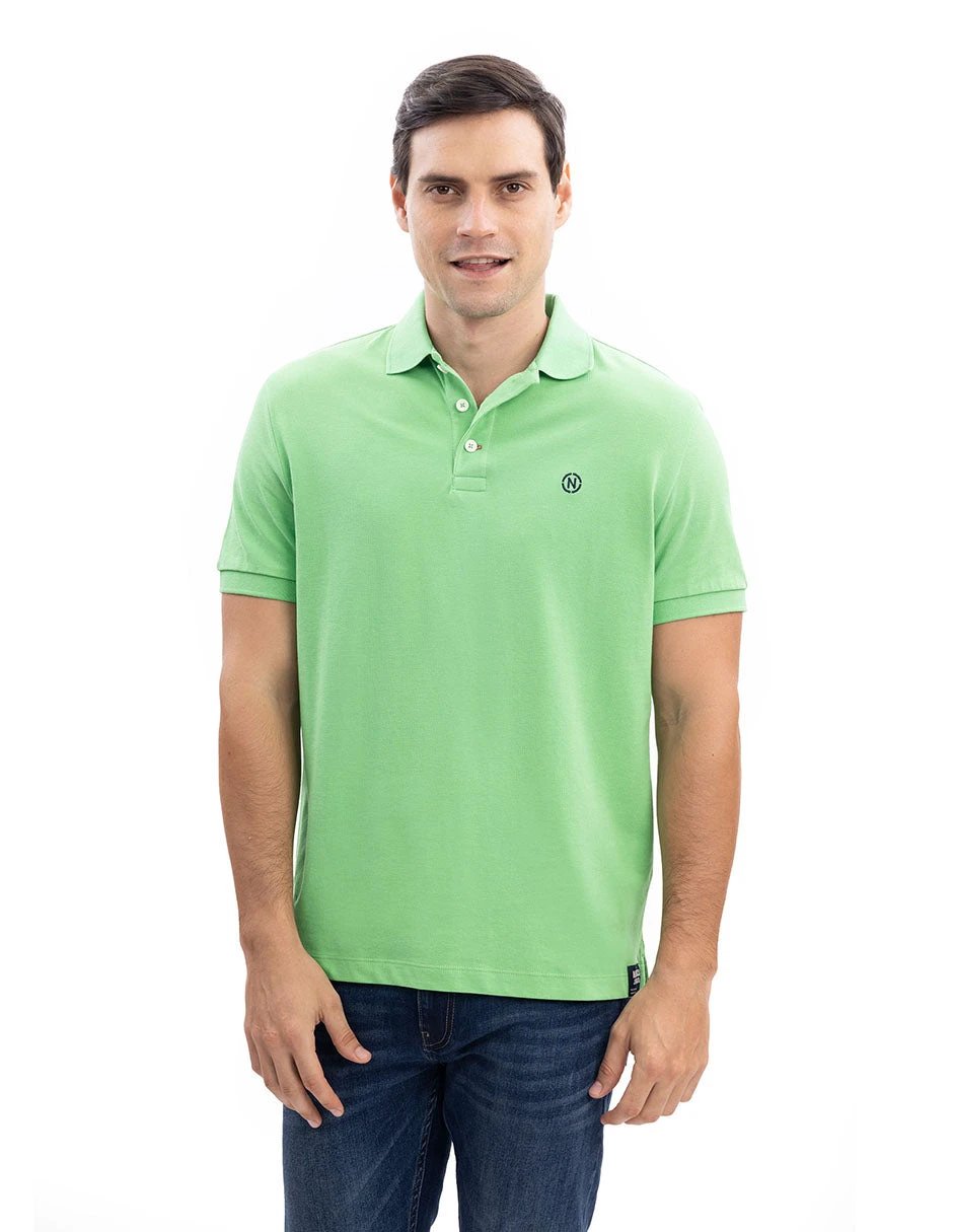 Poloshirt Nautica Mangas Cortas Liso Para Caballeros by Nautica