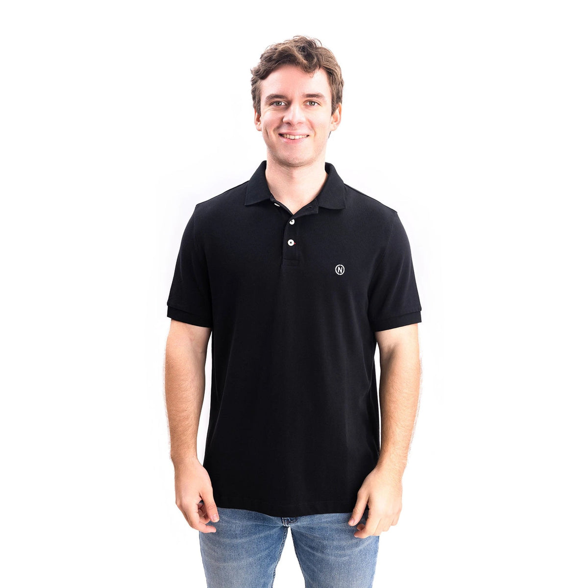 Poloshirt Nautica Mangas Cortas Liso Para Caballeros by Nautica