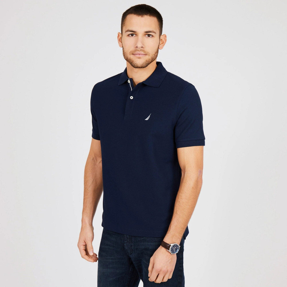 Poloshirt Nautica Mangas Cortas Liso Para Caballeros by Nautica