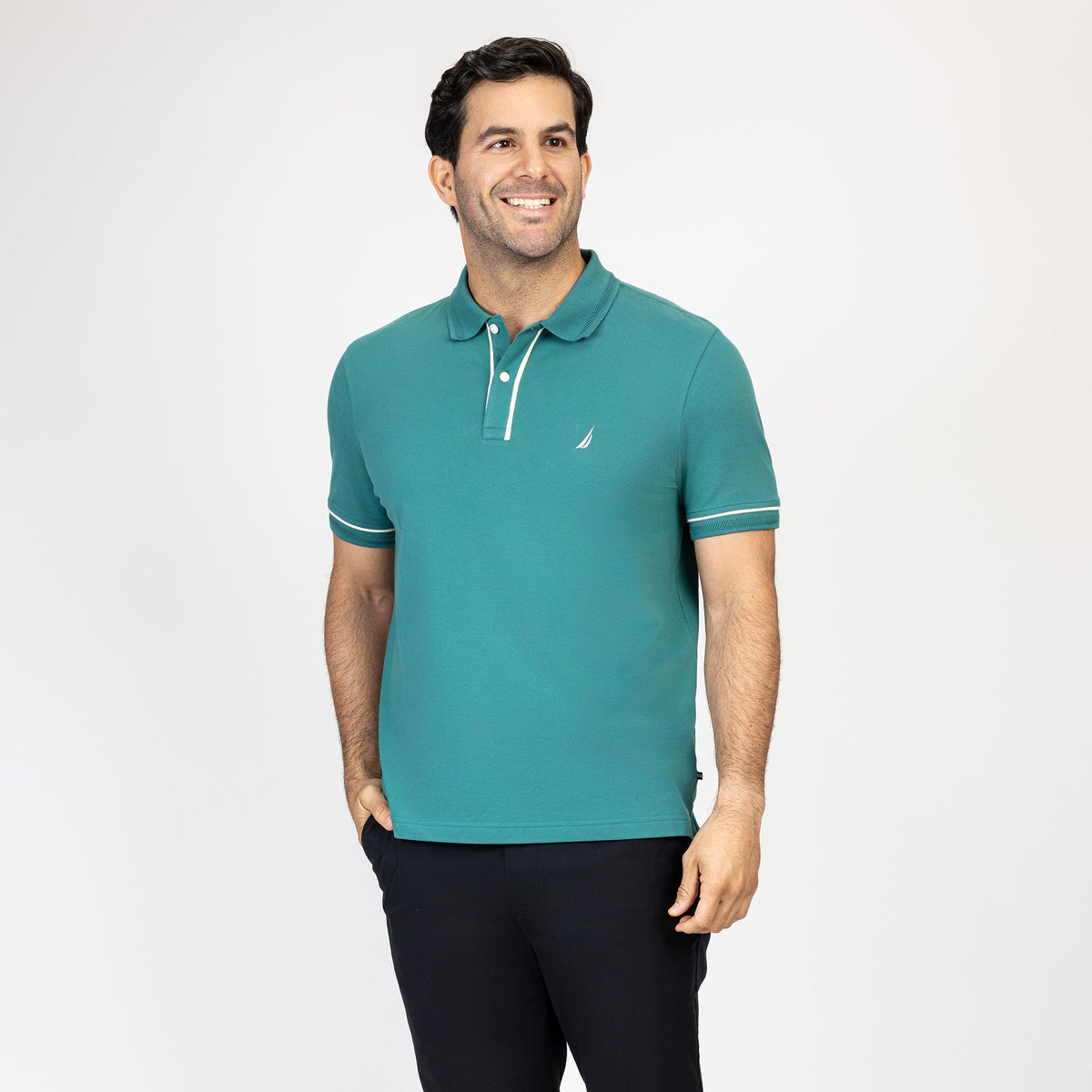 Poloshirt Nautica Mangas Cortas Liso para Caballeros