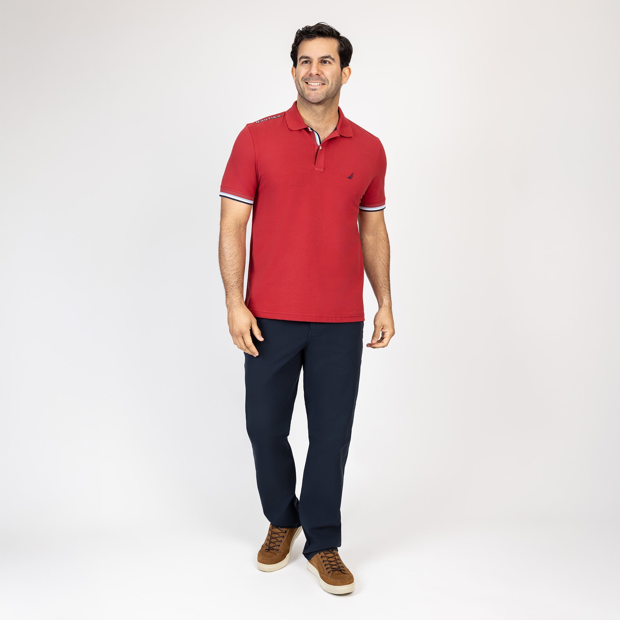Poloshirt Nautica Mangas Cortas Liso para Caballeros