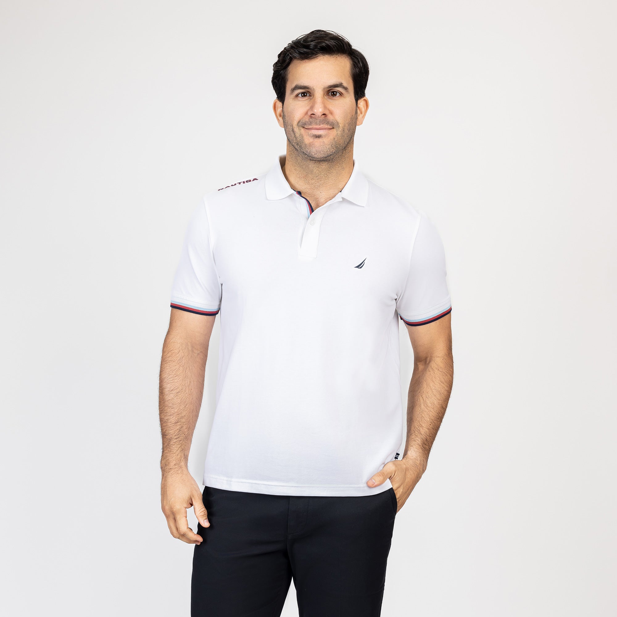 Poloshirt Nautica Mangas Cortas Liso para Caballeros