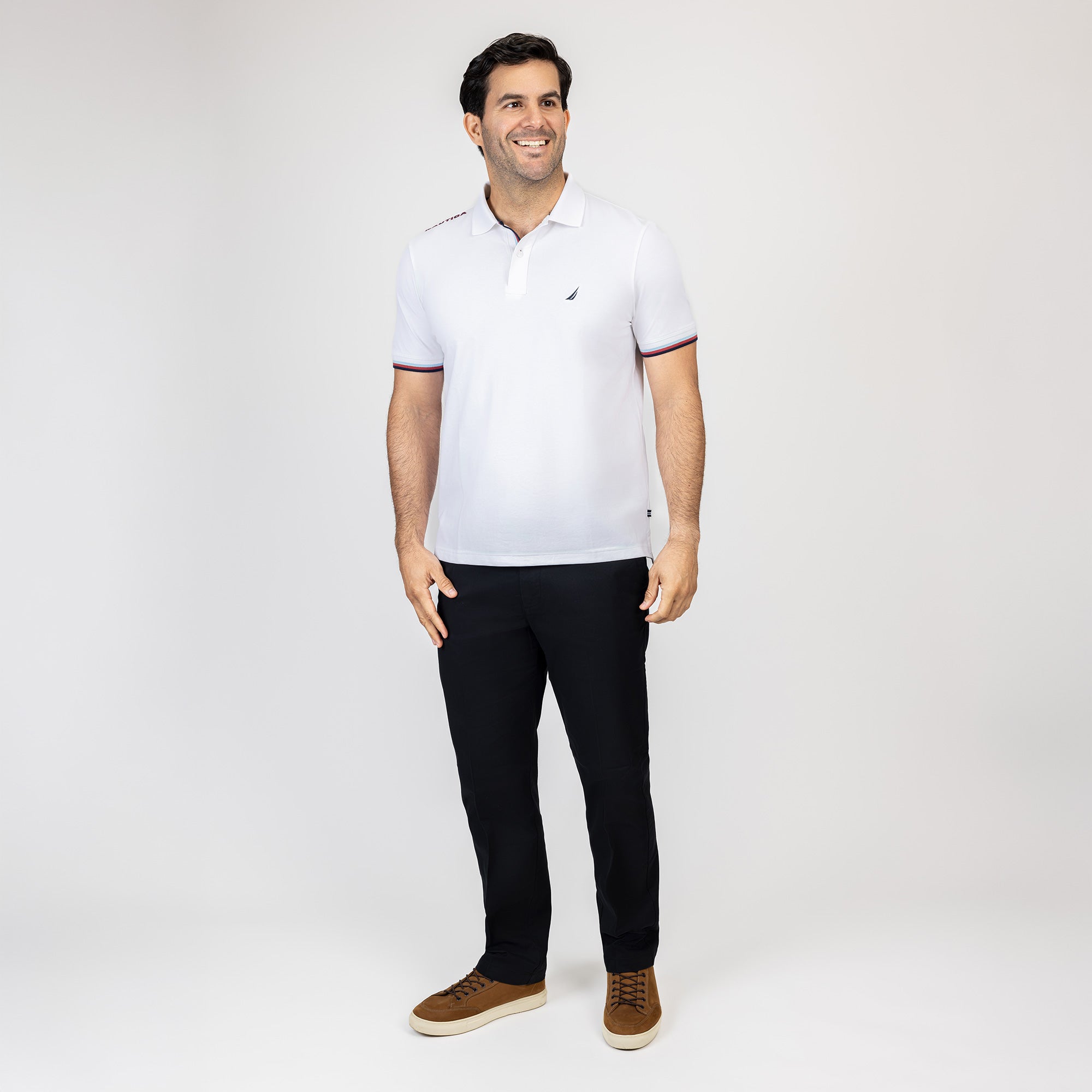 Poloshirt Nautica Mangas Cortas Liso para Caballeros