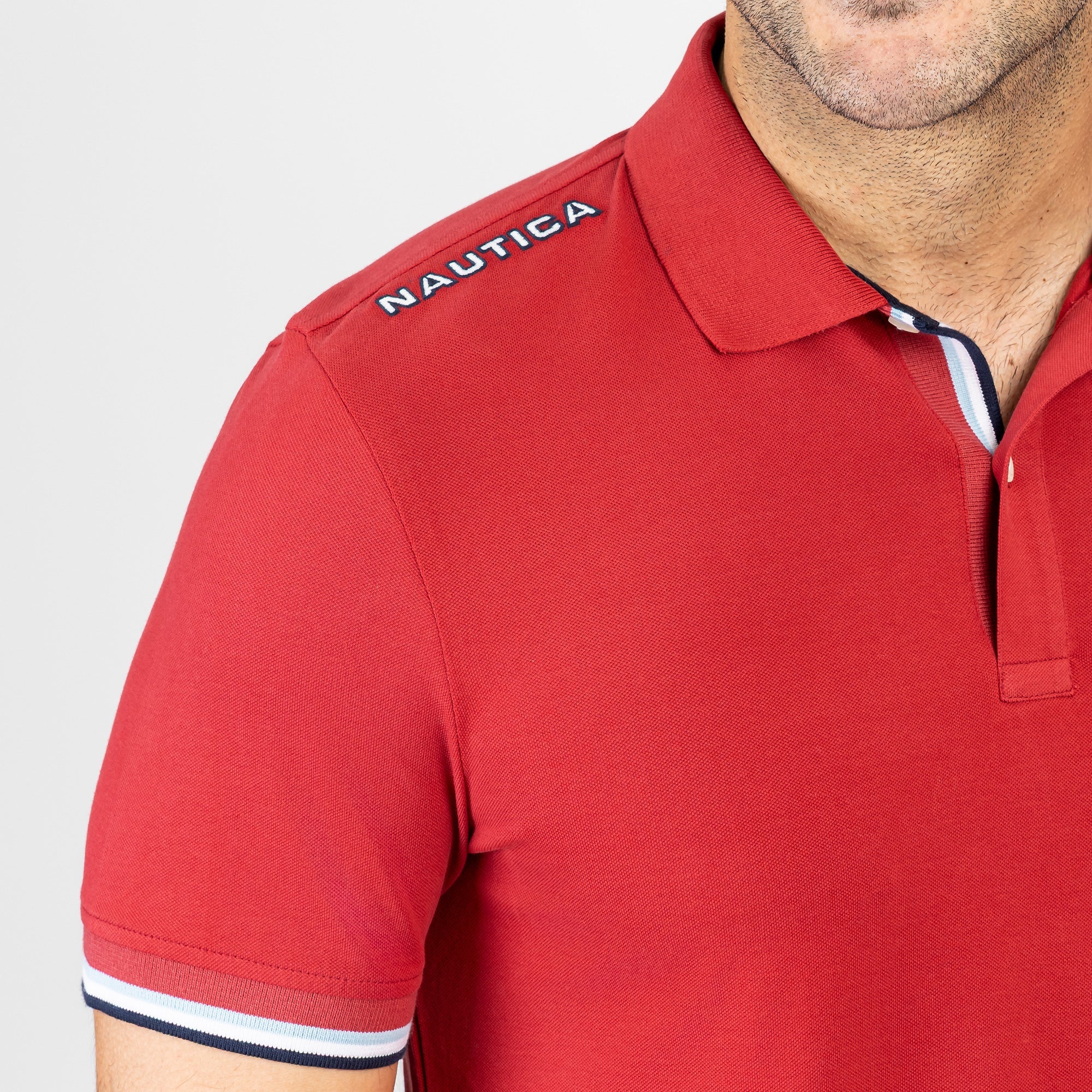 Poloshirt Nautica Mangas Cortas Liso para Caballeros