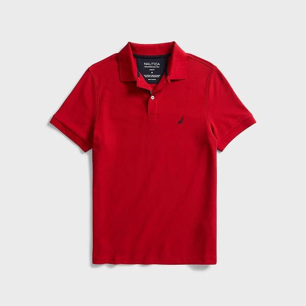 Poloshirt Nautica Mangas Cortas Liso P/ Caballeros K71006-6NR by Nautica