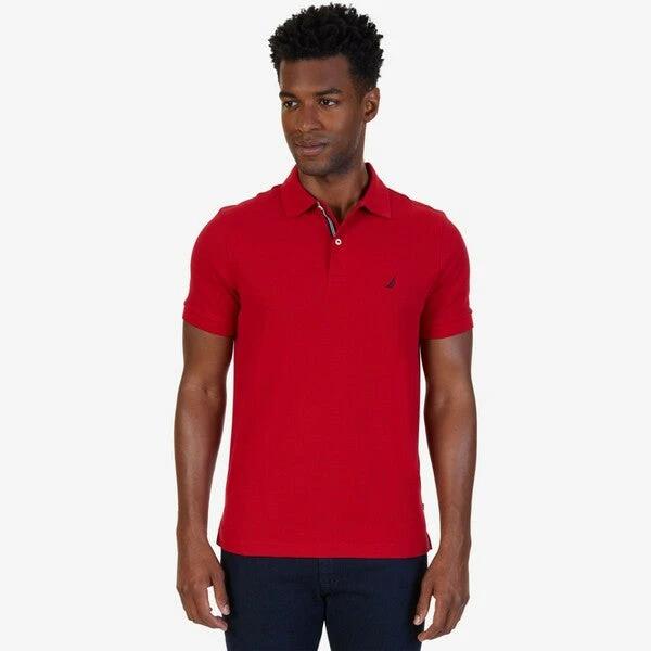 Poloshirt Nautica Mangas Cortas Liso P/ Caballeros K71006-6NR by Nautica