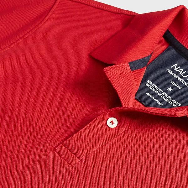 Poloshirt Nautica Mangas Cortas Liso P/ Caballeros K71006-6NR by Nautica