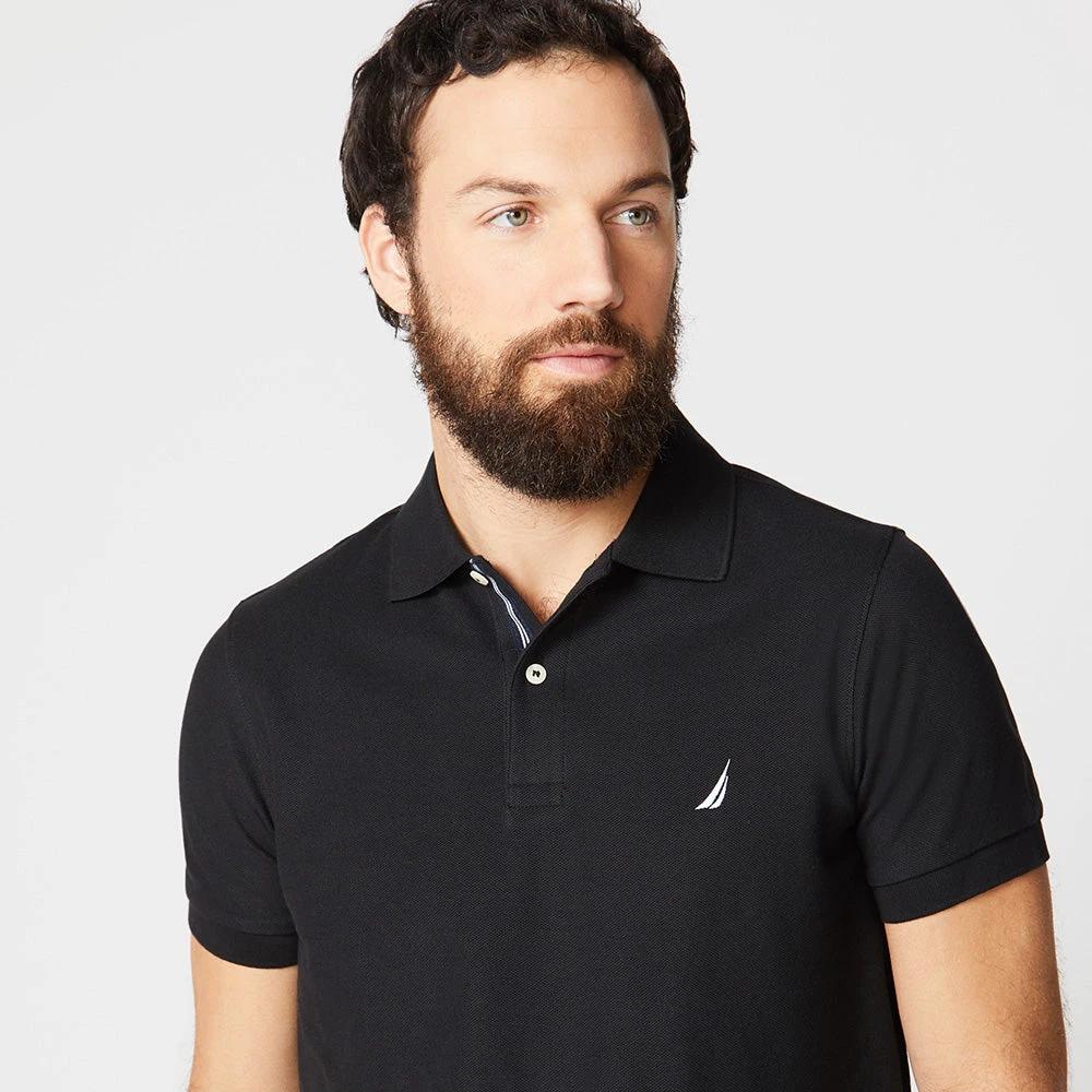Poloshirt Nautica Mangas Cortas Liso P/ Caballeros K71006-6NR by Nautica