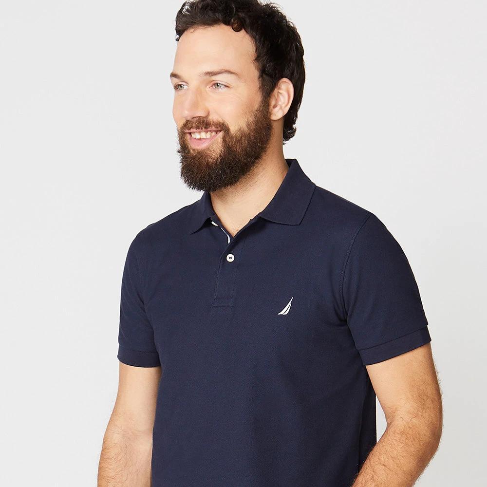 Poloshirt Nautica Mangas Cortas Liso P/ Caballeros K71006-6NR by Nautica