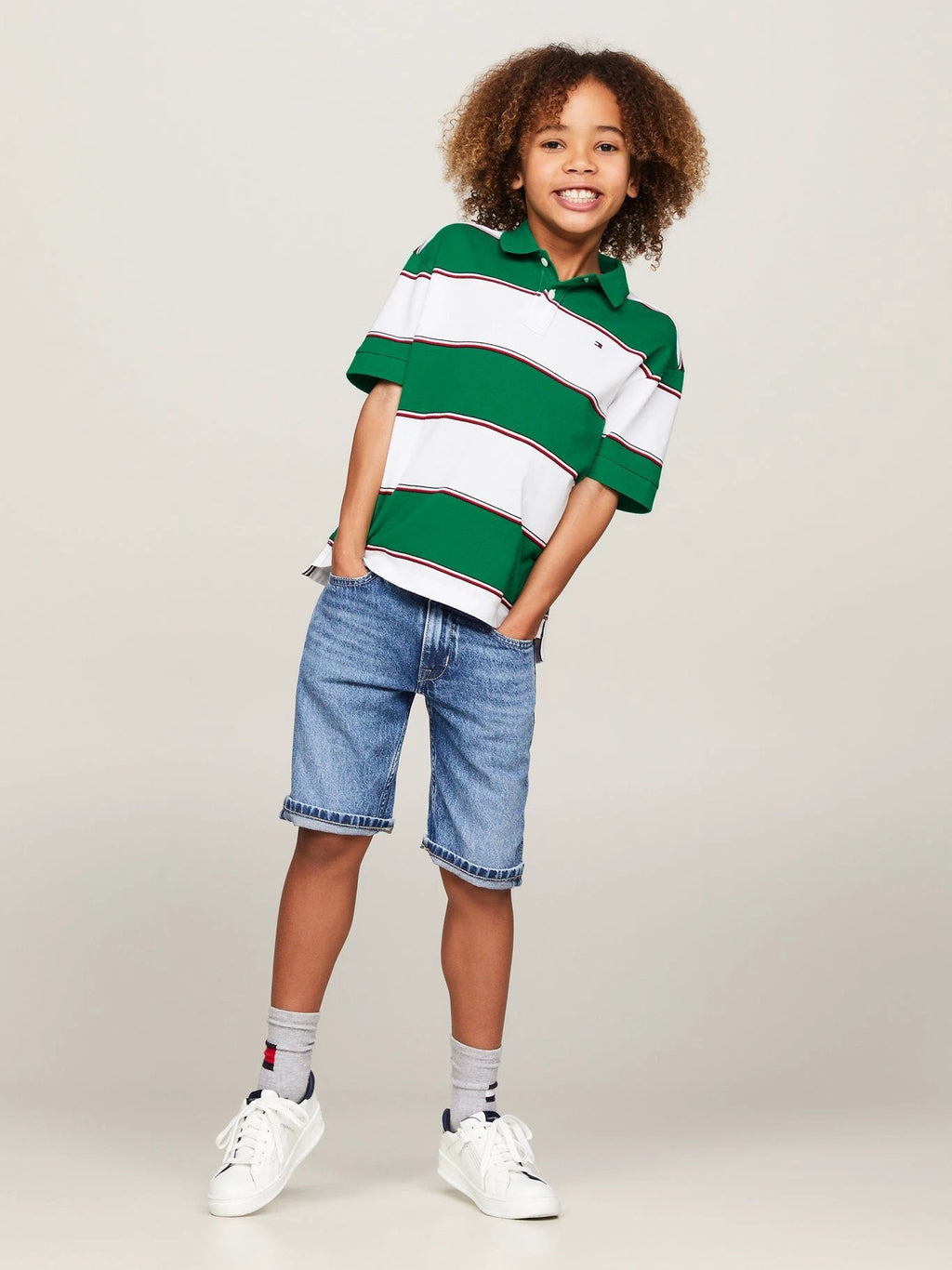 Poloshirt Tommy Hilfiger Mangas Cortas Rayas Para Niños by Tommy Hilfiger