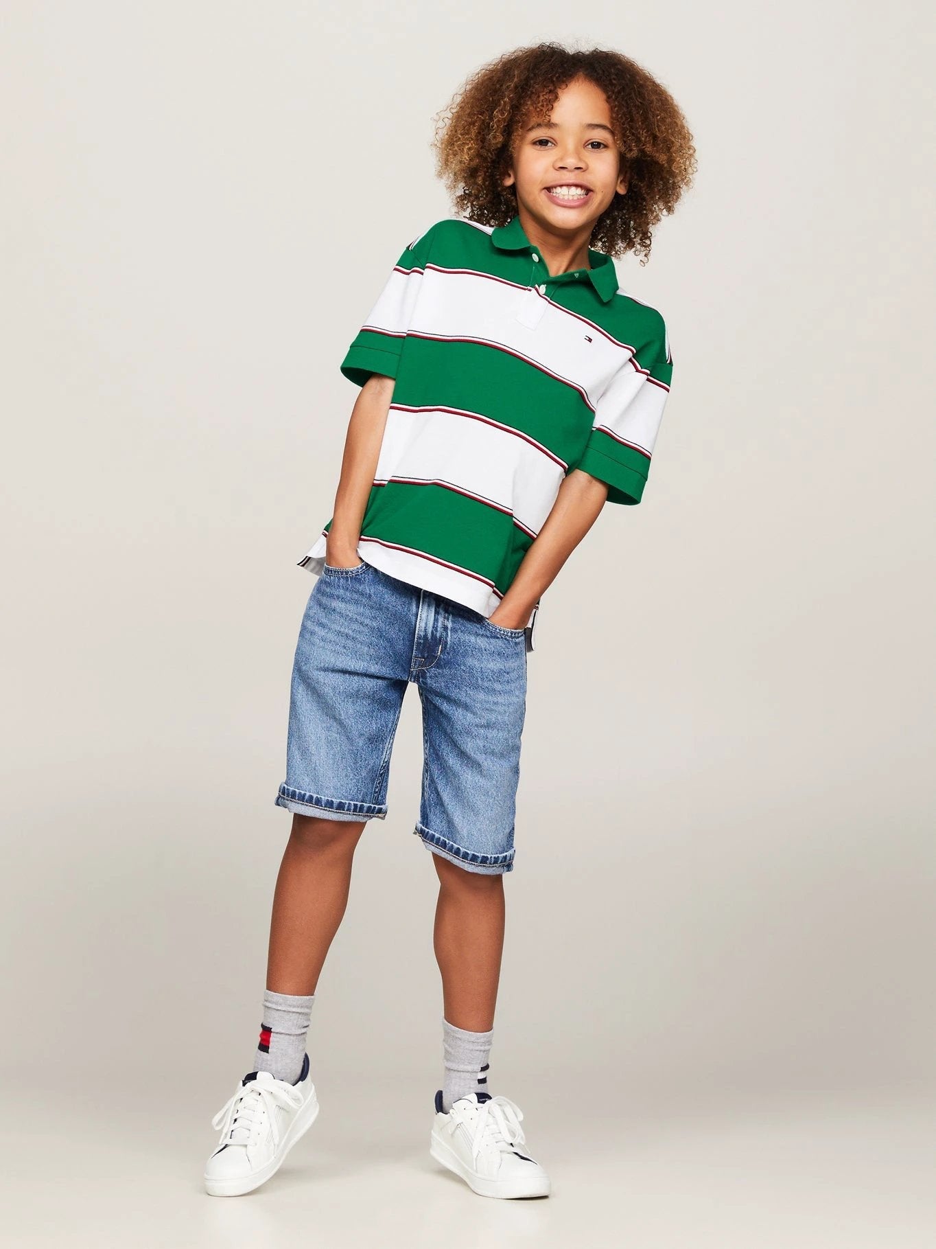 Poloshirt Tommy Hilfiger Mangas Cortas Rayas Para Niños by Tommy Hilfiger