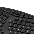 TECLADO KLIPX ERGONÓMICO SPA USB BLACK