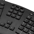TECLADO KLIPX ERGONÓMICO SPA USB BLACK