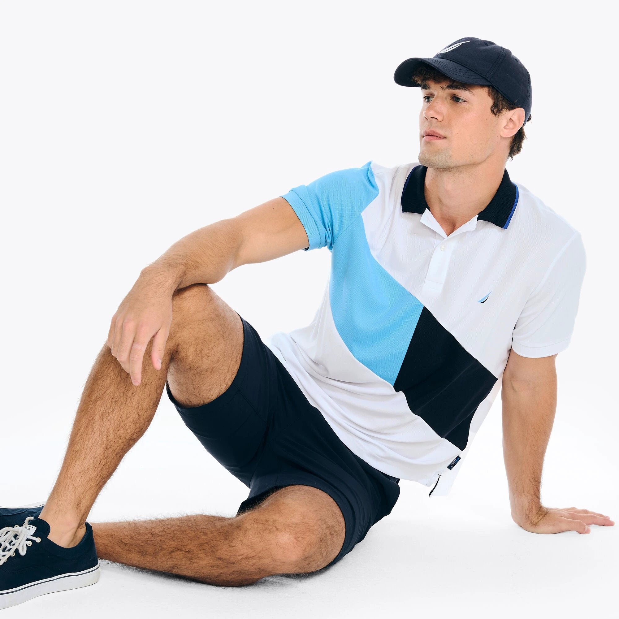 Poloshirt Nautica Mangas Cortas Combinado P/ Caballeros by Nautica