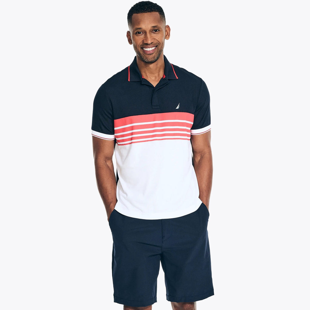 Poloshirt Nautica Mangas Cortas Rayas P/ Caballeros KR3612-4NV by Nautica
