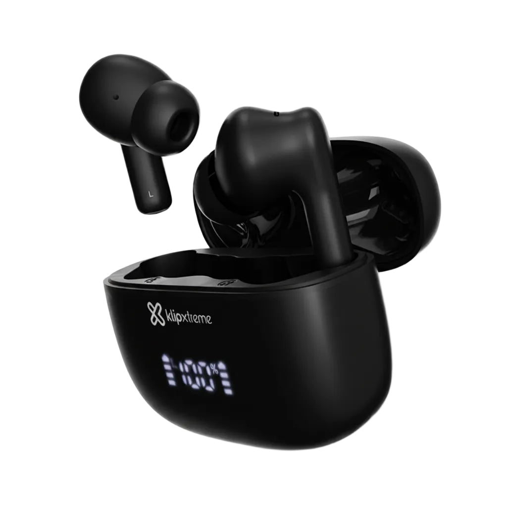 EARBUDS KLIPX EDGEBUDS ULTRA WITH CHARGING CASE WIRELESS BLACK