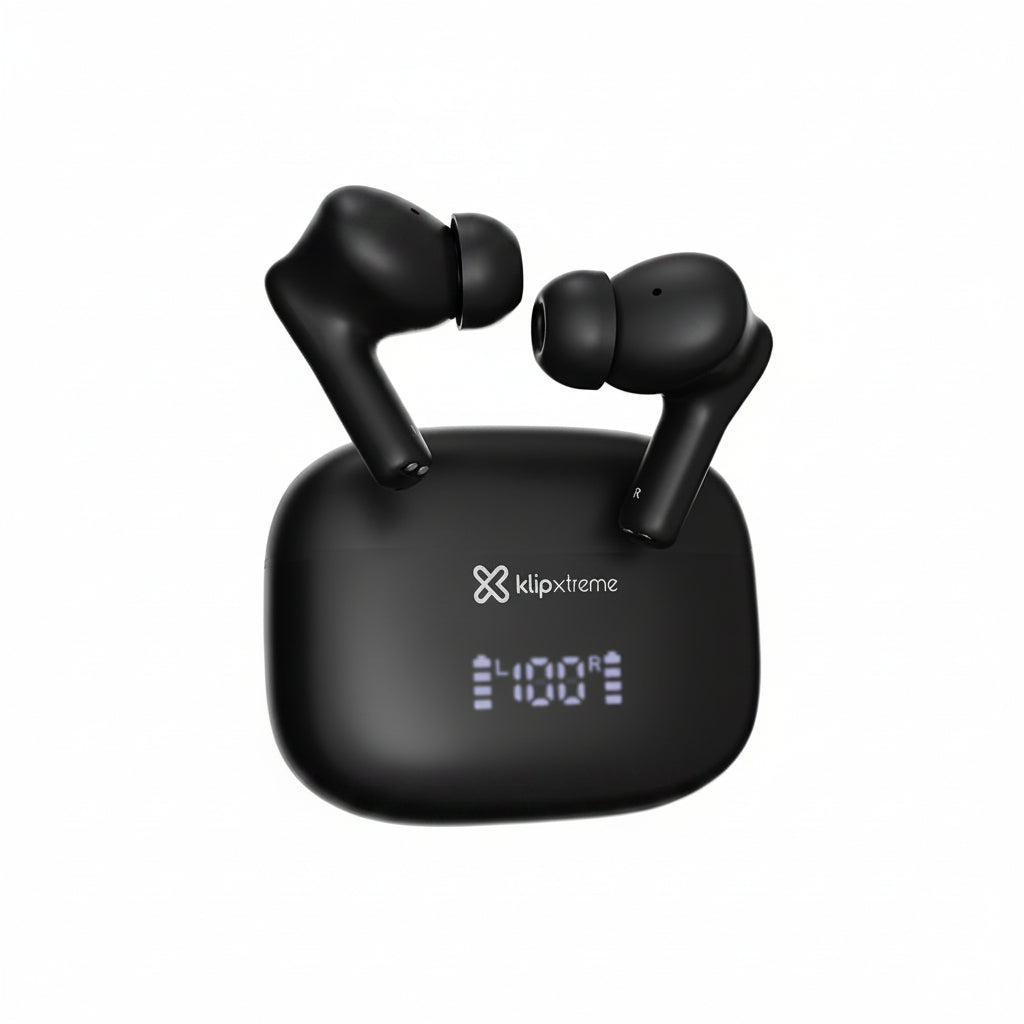 EARBUDS KLIPX EDGEBUDS ULTRA WITH CHARGING CASE WIRELESS BLACK