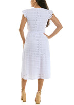 Vestido Nina Leonard Mangas Cortas Liso Encaje para Damas