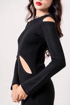 VESTIDO MANGA LARGA B-F 8288.