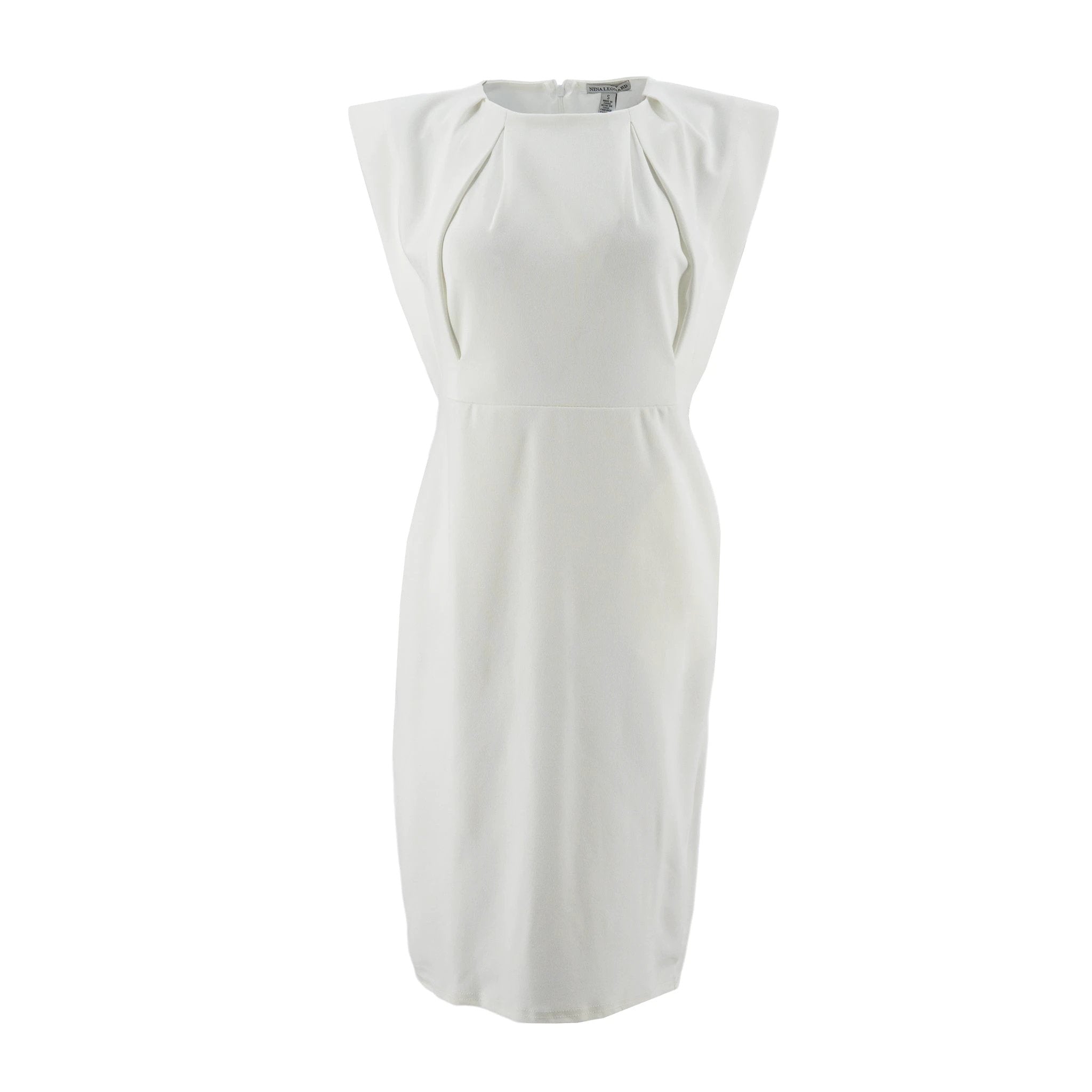 Vestido Nina Leonard Mangas Cortas Liso P/ Damas by Nina Leonard