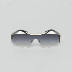 MSS2412-C11-136 LAIN SUNGLASSES MEN SHINY GOLD BLACK GRADIENT GREY - Monastery