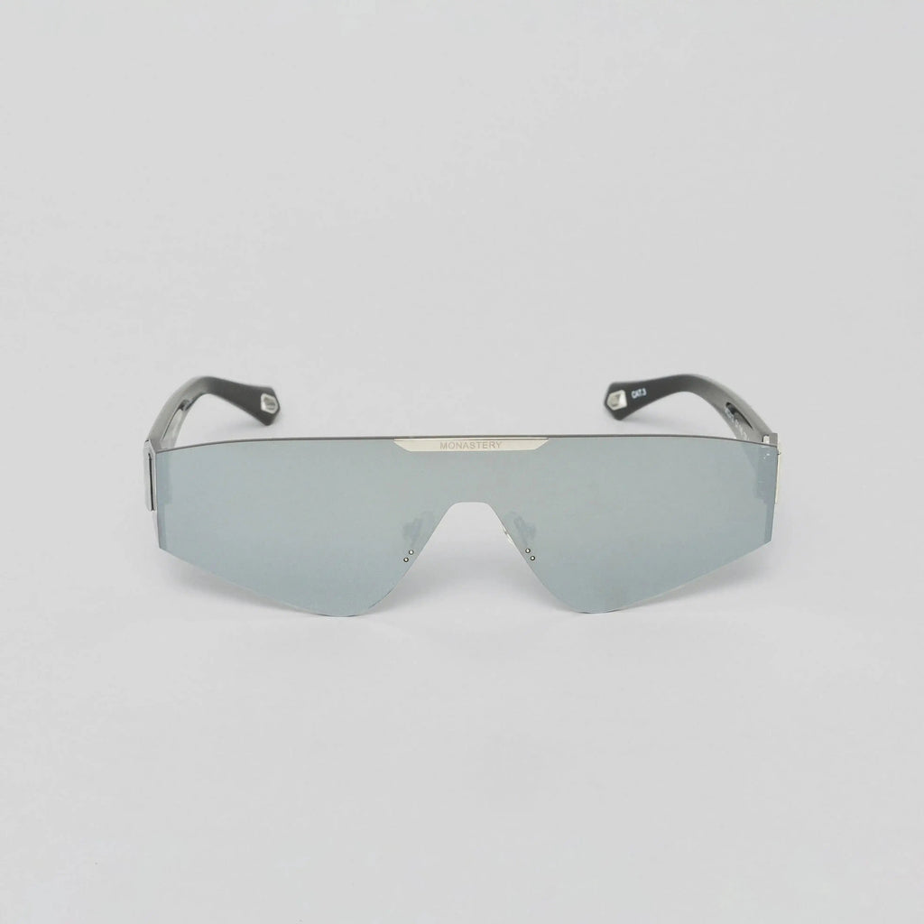 LAIN SUNGLASSES SHINY SILVER/BLACK - Monastery