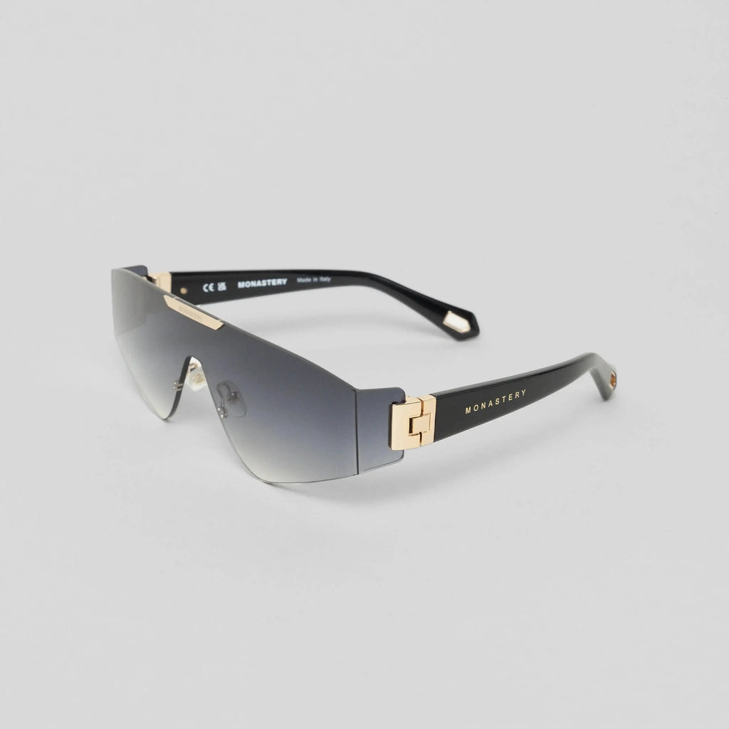 MSS2412-C11-136 LAIN SUNGLASSES MEN SHINY GOLD BLACK GRADIENT GREY - Monastery