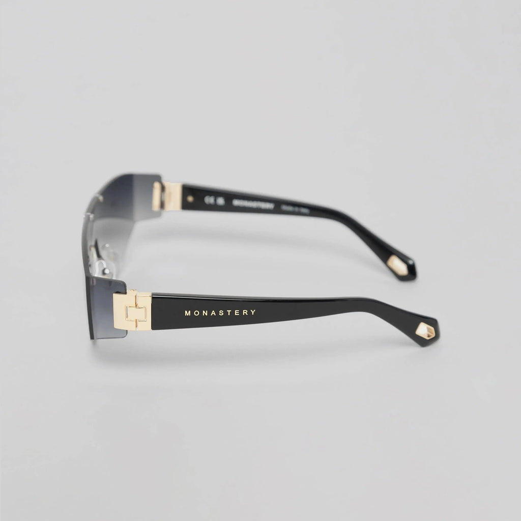 MSS2412-C11-136 LAIN SUNGLASSES MEN SHINY GOLD BLACK GRADIENT GREY - Monastery