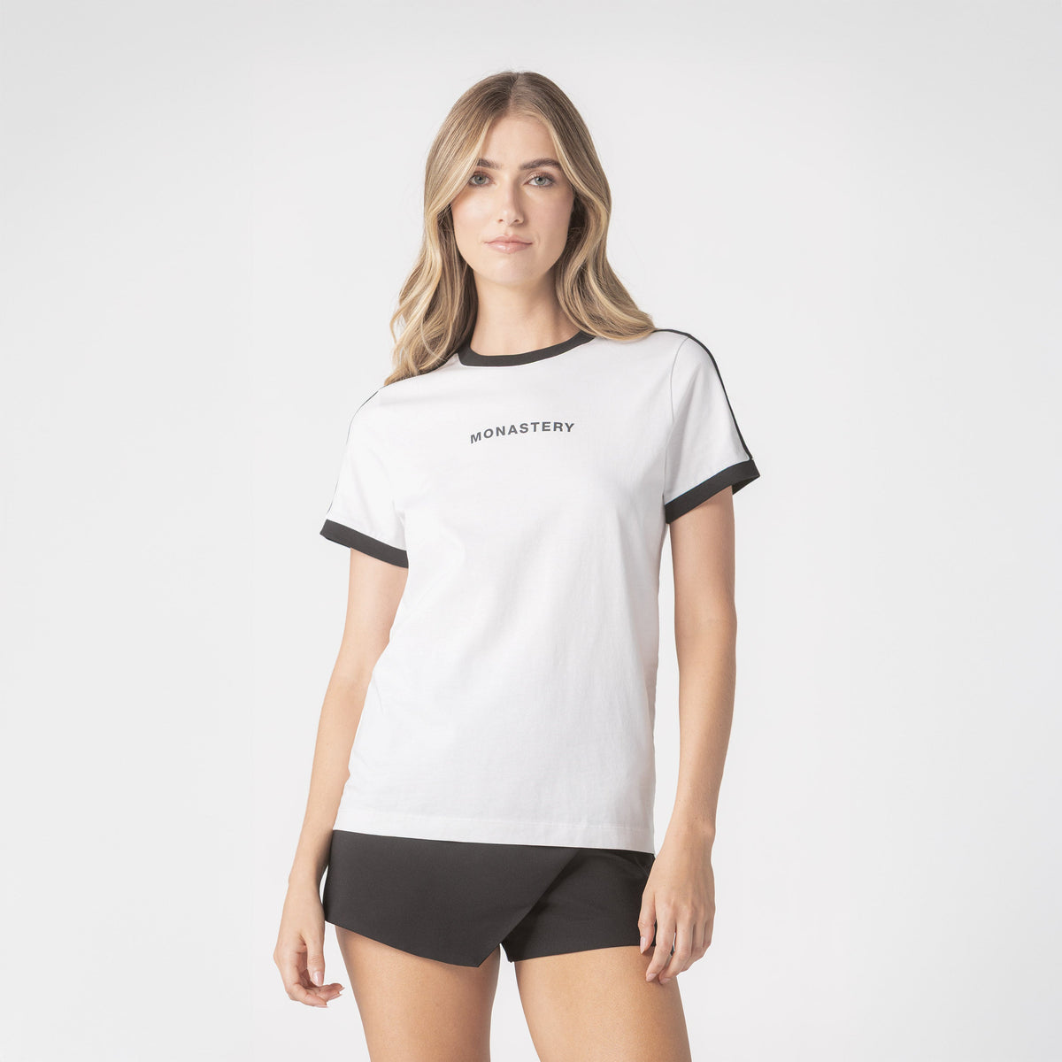 T-shirt women, color/material blanco, marca Monastery – vista 3