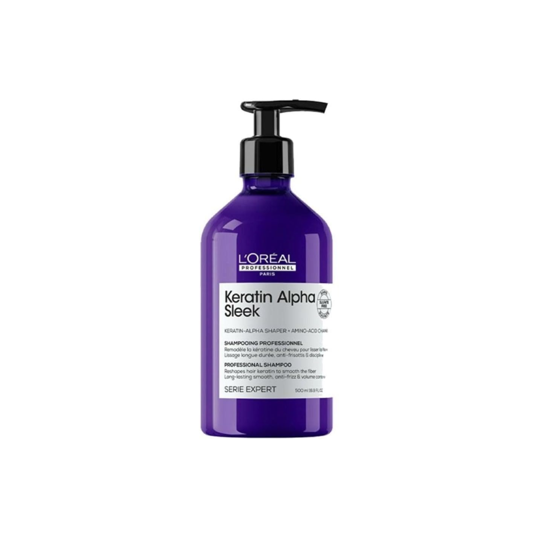LOREAL KERATIN ALPHA SLEEK SHAMPOO 500ML