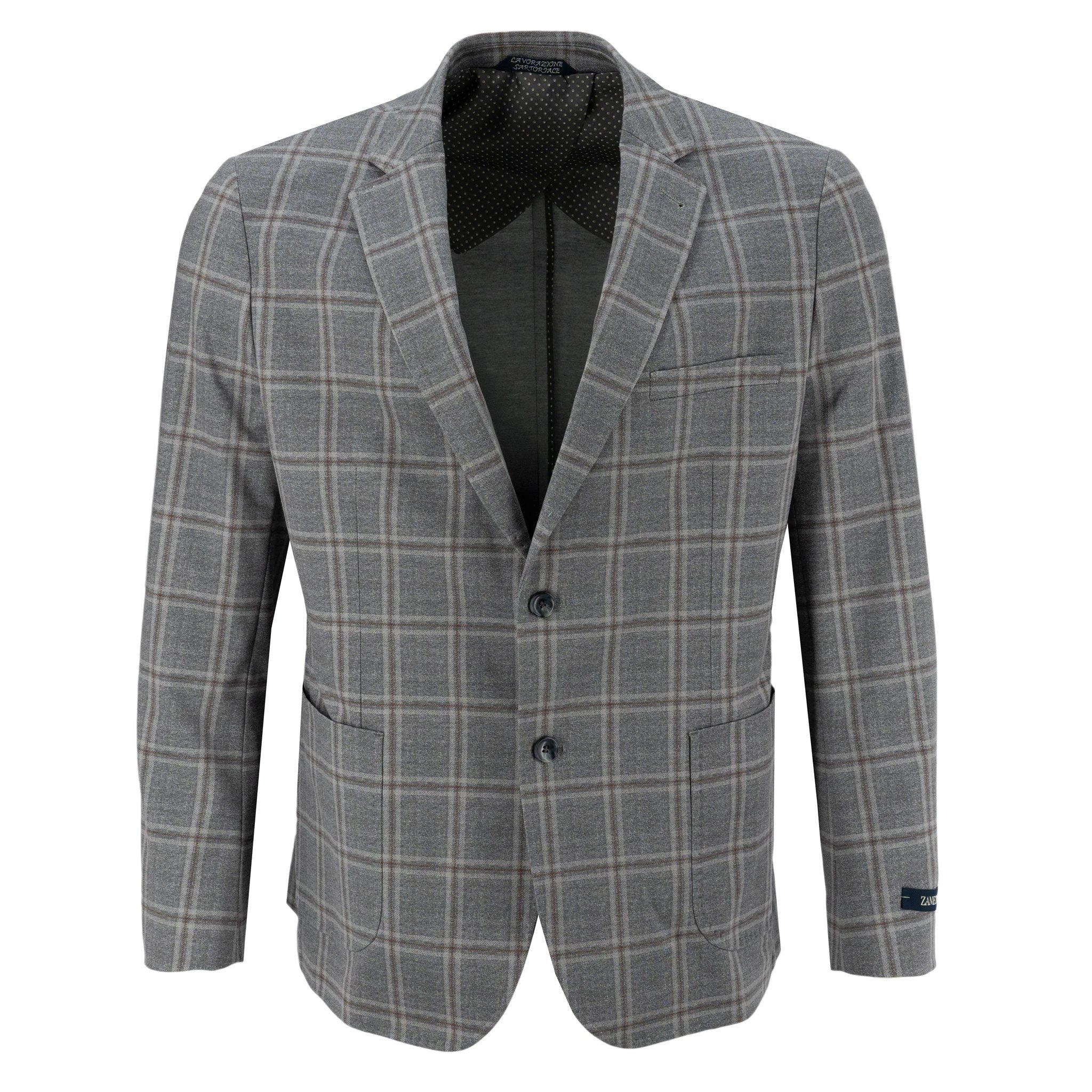 Chaqueta Zanetti 2 Botones Lucas Cuadros Para Caballeros by Zanetti