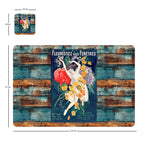Individuales Reversibles set de 6 rectangular 41*27 cm + 6 Portavasos La Victoria