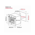 Horno Eléctrico Eléctrico DRIJA Vidrio Templado Negro LATINO 60 BLACK ELÉCTRICO