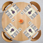 Individuales Reversibles set de 6 rectangular 41*27 cm + 6 Portavasos Lavanda