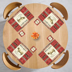 Individuales Reversibles set de 6 rectangular 41*27 cm + 6 Portavasos Lavanda
