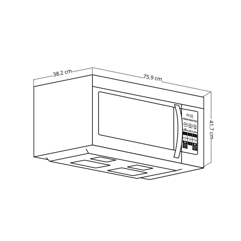 Horno Microondas Empotrable DRIJA Acero Inoxidable LOMBARDÍA 42L